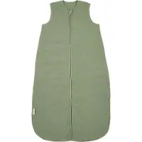 Meyco Baby Uni Baby Slaapzak Gevoerd - Pre-washed Hydrofiel - Olive Green - 60cm - 2.0 TOG