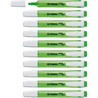 Stabilo swing cool - Markeerstift - Perfect Voor Onderweg - Groen - Doos 10 Stuks
