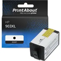 PrintAbout Inktcartridge 903XL (T6M15AE) Zwart Hoge capaciteit geschikt voor HP