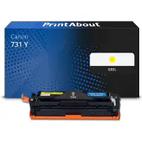 PrintAbout Toner 731 Y Geel geschikt voor Canon