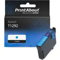 PrintAbout Inktcartridge T1292 Cyaan geschikt voor Epson