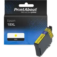 PrintAbout Huismerk Epson 18XL (C13T18144012) Inktcartridge Geel Hoge capaciteit