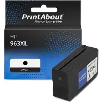 PrintAbout Inktcartridge 963XL (3JA30AE) Zwart Hoge capaciteit geschikt voor HP