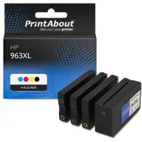 PrintAbout Huismerk HP 963XL (6ZC70AE) Inktcartridge 4-kleuren Multipack Hoge capaciteit