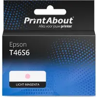 PrintAbout Inktcartridge T46S6 Licht-magenta geschikt voor Epson