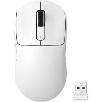 Attack Shark Draadloze Gaming Muis - Wired/2.4G/BT5.4 - Lichtgewicht 49G - PAW3395 - 26000DPI - Wit