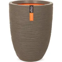 Capi Europe Bloempot Nature Rib Taupe D 34 H 46 Cm