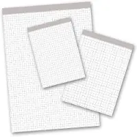 Ursus Style Notitieblok A6 Geruit Geniet Papier Wit Geperforeerd 200 Pagina's 10 Stuks à 100 Vellen