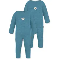 Normani Rompertje/body 'Tangoio' cyaan blauw / brons / groen / offwhite