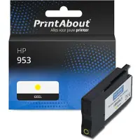 PrintAbout Huismerk HP 953 (F6U14AE) Inktcartridge Geel