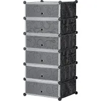 HOMCOM HOMdotCOM schoenenrek voor 6 paar schoenen, schoenendoos voor schoenen
