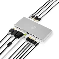 Nedis USB Docking Station | USB-C Male | 0.2 m | Wit met Euro Lock | 1 stuks - CCTB64991AL02