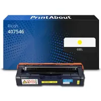PrintAbout Huismerk Ricoh 407546 (SP C250E) Toner Geel Extra hoge capaciteit