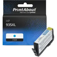 PrintAbout Huismerk HP 935XL (C2P24AE) Inktcartridge Cyaan Hoge capaciteit