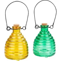 Maximex Wespenval glas - Groen/Geel - 2 stuks