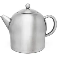 Bredemeijer - Theepot dubbelwandig Minuet Santhee - 2 liter - RVS - Mat