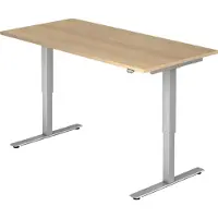 Hjh OFFICE PRO XMST 16 S - 160 x 80 Eiken Tafelhoogte I Elektrisch in hoogte verstelbaar