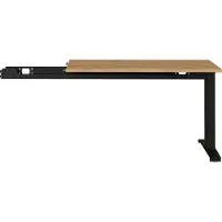 Germania bureau-uitbreiding 4241-582 bruin, zwart, eiken 1130 mm (B) X 600 mm (D) X 870 mm (H)