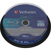 Verbatim 43746 Blu-ray BD-R DL disc 50 GB 10 stuk(s) Spindel Antikras-coating