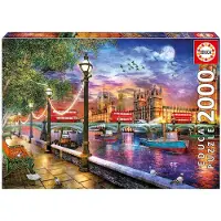 Educa - puzzel - 2000 stuks - Zonsondergang in Londen