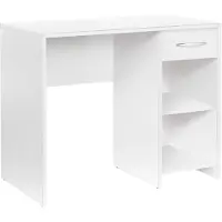 Skye Decor , model Cms-505-Bb-1, bureau, wit, 100% melaminecoating op spaanplaat, 90 x 52 x 75 cm