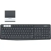 Logitech K375s Multi-Device - Toetsenbord - Bluetooth, 2,4 GHz - QWERTZ - Duits - Grijs, Crème