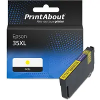 PrintAbout Inktcartridge 35XL (C13T35944010) Geel Hoge capaciteit geschikt voor Epson