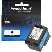 PrintAbout Huismerk HP 350 (CB335EE) Inktcartridge Zwart