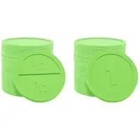 Combicraft plastic ronde breekmunten groen - Ø29mm - 250 stuks