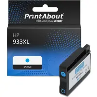 PrintAbout Huismerk HP 933XL (CN054AE) Inktcartridge Cyaan Hoge capaciteit