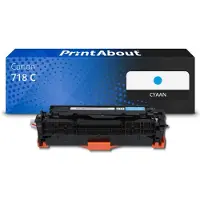PrintAbout Huismerk Canon 718 C Toner Cyaan