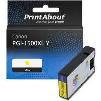 PrintAbout Huismerk Canon PGI-1500XL Y Inktcartridge Geel Hoge capaciteit