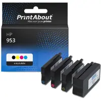 PrintAbout Huismerk HP 953 (6ZC69AE) Inktcartridge 4-kleuren Multipack
