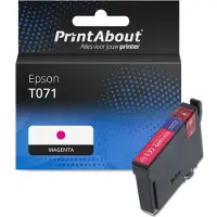 PrintAbout Huismerk Epson T071 (C13T071340) Inktcartridge Magenta