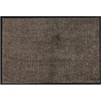 MD-ENTREE MD Entree - Deurmat - Schoonloopmat - Soft&Clean - 50 x 75 cm - Taupe - Vloerkleed - Met antislip - Machine wasbaar - Vocht absorberend - Hoge dichtheid 600gr/m2
