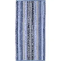 Cawö Handdoek Cawö Unique Stripes Saphir (3-delig)
