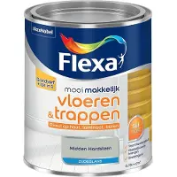 Flexa - Mooi Makkelijk Vloeren & Trappen Zijdeglans - Midden Hardsteen - Mengverf - 750 Ml