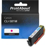 PrintAbout Huismerk Canon CLI-581M Inktcartridge Magenta