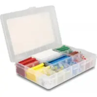 DeLOCK Heat shrink tube with solder wire connector assortment box 308 pieces coloured
