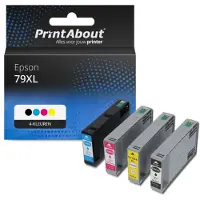 PrintAbout Huismerk Epson 79XL (T79014010) Inktcartridge Zwart Hoge capaciteit