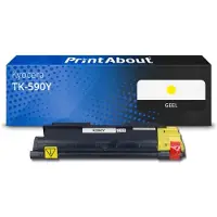 PrintAbout Huismerk Kyocera TK-590Y Toner Geel