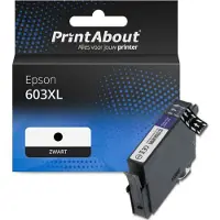 PrintAbout Huismerk Epson 603XL (C13T03A14010) Inktcartridge Zwart Hoge capaciteit