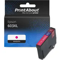 PrintAbout Huismerk Epson 603XL (C13T03A34010) Inktcartridge Magenta Hoge capaciteit