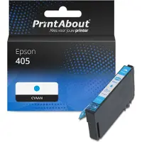 PrintAbout Inktcartridge 405 (C13T05G24010) Cyaan geschikt voor Epson