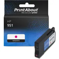 PrintAbout Inktcartridge 951 (CN051AE) Magenta geschikt voor HP