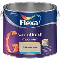 Flexa - Creations Muurverf Zijdemat - Midden Kokos - Mengverf - 2,5 L