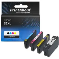 PrintAbout Huismerk Epson 35XL (T3596) Inktcartridge 4-kleuren Multipack
