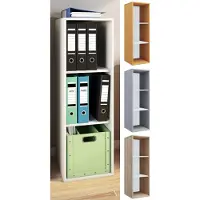 VCM LonaIXL kantoor wandkast 3 planken beuken decor.