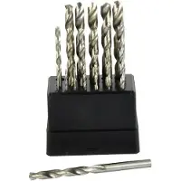 GEKO Metalen boorbits - HSS staal - 19-delig - 1-10 mm - Praktische opbergdoos