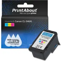 PrintAbout Inktcartridge CL-546XL 3-kleuren Hoge capaciteit geschikt voor Canon